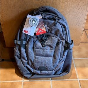 High Sierra backpack water repellent.